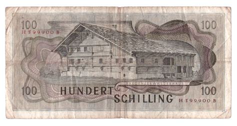 Sterreich Schilling P A Iv Euro M Nzen Banknoten