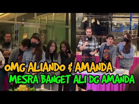 MOMENT KEMESRAAN ALIANDO SYARIEF DG AMANDA MANOPO DI ACARA POTONG