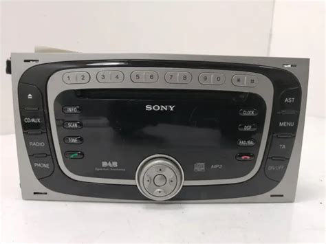 Ford Focus C Max Mk Radio Cd Stereo Head Unit Sony Player Changer