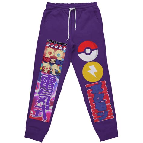 Plusle And Minun Pokemon Streetwear Sweatpants Anime Ape