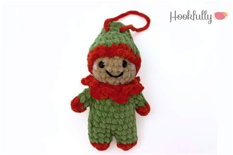 Free Crochet Elf Ornament Pattern Hookfully