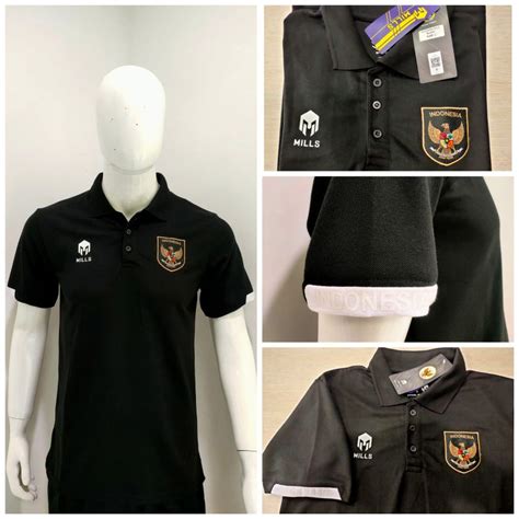 Jual Mills Official Polo Shirt Timnas Indonesia Kaos Kerah Timnas