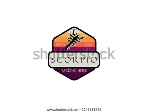 Scorpio Logo Design Classic Hipster Scorpio Stock Vector Royalty Free 2245631955 Shutterstock