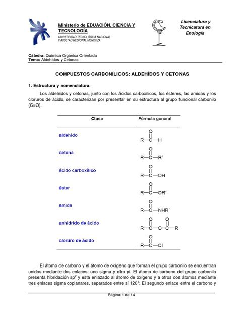 Aldehídos Y Cetonas Pdf Cetona Ácido