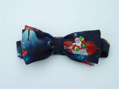 Flying Santa Rocket Pre Tied Bow Tie Pocketwatch Waistcoats