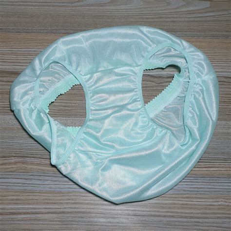 Vintage Silky Nylon Panty Sissy Green Bikini Soft She Gem
