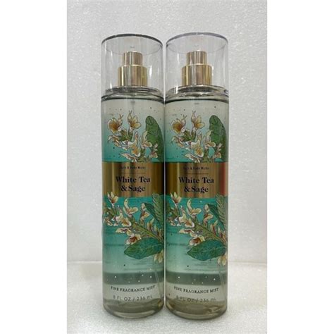 Bath Body Works White Tea Sage Body Mist 236ml New Packaging