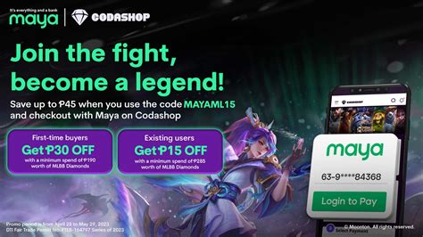 Save Up To P On Your First Ever Top Up Of Mlbb Diamonds On Codashop