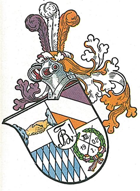 Wappen Von Corps Bavaria Zu Heidelberg Coat Of Arms Crest Of Corps