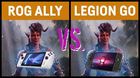 Asus Rog Ally Vs Lenovo Legion Go In 10 Games Youtube