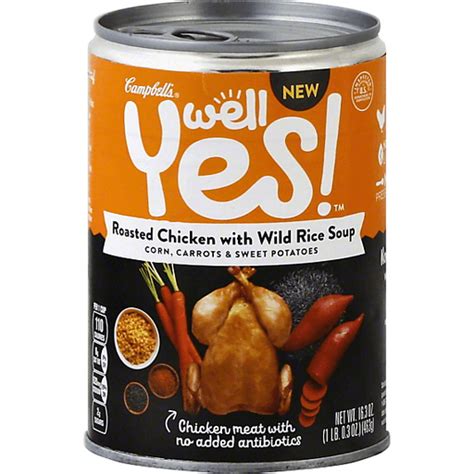 Campbells Well Yes Soup Roasted Chicken With Wild Rice Buehlers