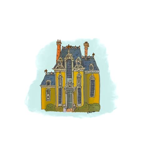 Aristocats Mansion Inspired Print - Etsy