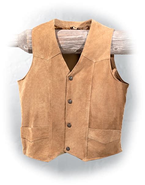 Lightweight Suede Leather Vest Russells For Men