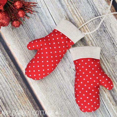 Mitten Ornament Free Pattern For Christmas Tree Ornaments