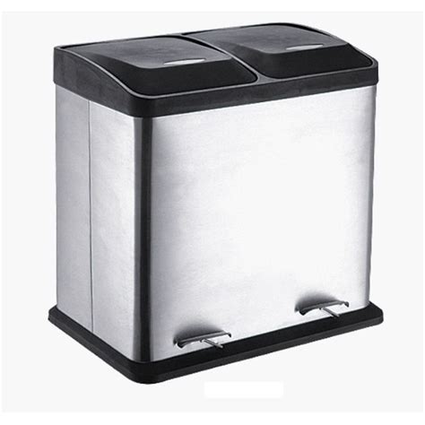 Poubelle Pour Le Tri S Lectif X Litres Inox Cdiscount Maison