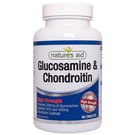 Natures Aid Glucosamine 500mg Chondroitin 400mg Natures Aid