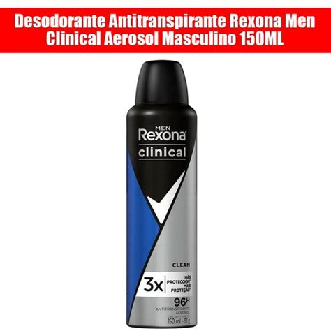 Desodorante Antitranspirante Rexona Men Clinical Aerosol Masculino