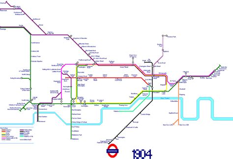 London Underground Map in 1904 by AndrewTiffin on DeviantArt