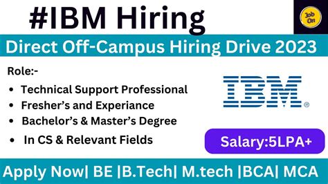 Ibm Off Campus Drive Hiring Batch Apply Latest Job