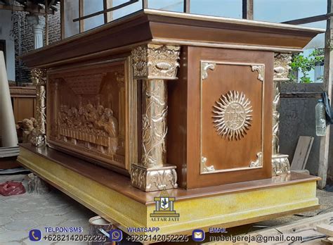 Jual Meja Altar Katolik Meja Altar Gereja Katolik Jati Terbaik