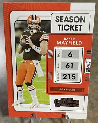 Panini Contenders Season Ticket Baker Mayfield Cleveland Browns