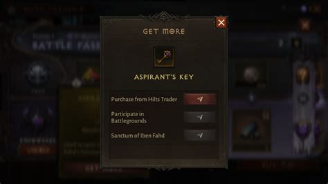 Diablo Immortal Aspirant S Keys Guide Player Assist Game Guides