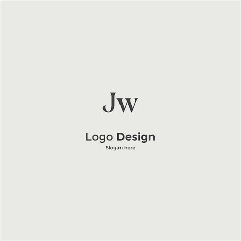 Premium Vector Jw Logo Design Vector Image