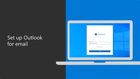 How To Set Up Your Work Email With Outlook Youtube