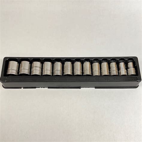 Snap On Pc Drive Point Metric Flank Drive Shallow Socket Set