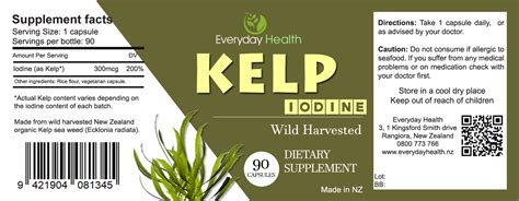 New Zealand Kelp Iodine Everyday Health