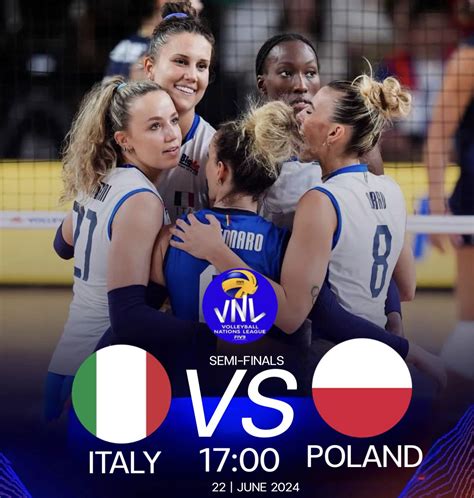 เชียร์สดsemi Finals Vnl2024 Italy 🇮🇹 Vs Poland 🇵🇱17 00น Pantip