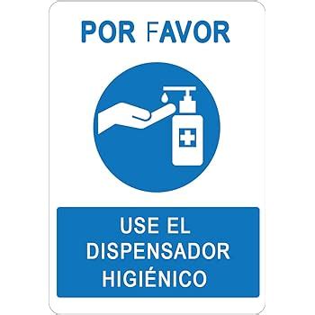 Señalización COVID 19 Cartel Dosificador Higiénico para empresas