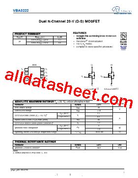 VBA3222 Datasheet PDF VBsemi Electronics Co Ltd