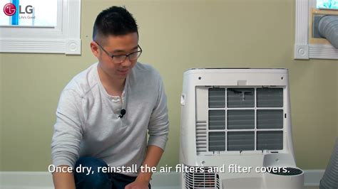 LG Portable ACs Cleaning The Filters YouTube