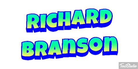 Richard Branson Celebrity Animated  Logo Designs Textstudio