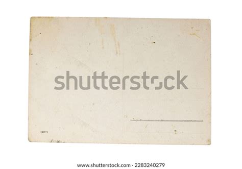 Vintage Postcard Texture Png Isolated Letter Stock Photo