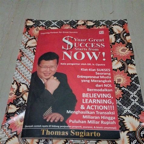 Jual Buku Thomas Sugiarto Your Great Success Starts From Now Shopee