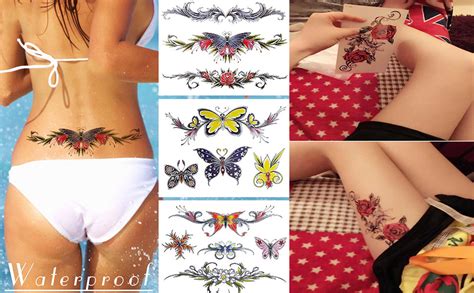 Aivoch 8 Blätter Tattoos Aufkleber Wasserdicht Temporäre Fun Tattoo