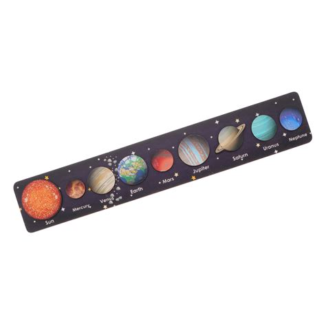 Set Solar System Jigsaw Puzzles Wooden Eight Planets Puzzle Outer