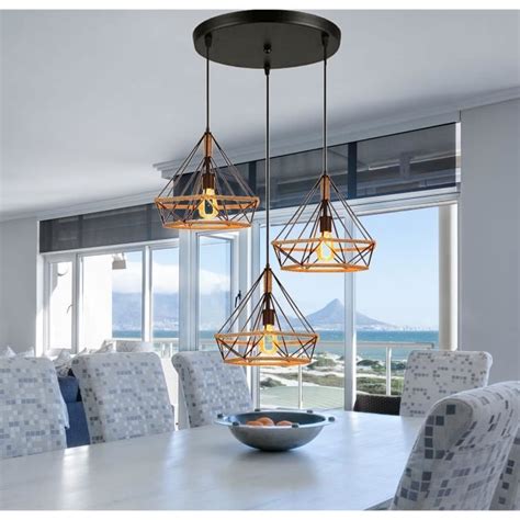 Uni Suspension R Tro Vintage Lustre Plafonnier Lampe Luminaire