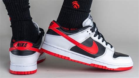 Nike Dunk Low Reverse Panda In Red Details Youtube