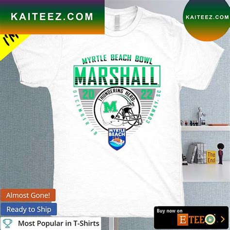 Marshall Thundering Herd Myrtle Beach Bowl T Shirt Kaiteez