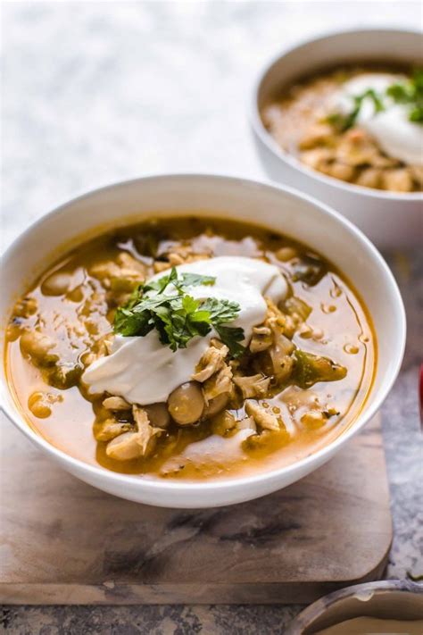 Spicy White Chicken Chili With Beans Recipe The Cookie Rookie®