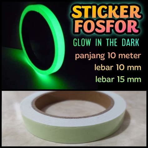 Stiker Fosfor 10 Meter Glow In The Dark Lakban Isolasi Metal Jig Umpan