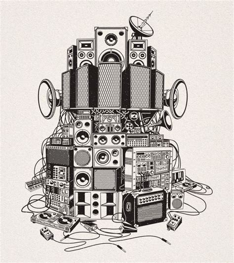 Vector Illustrations By Pow Via Behance Audiophile Vector