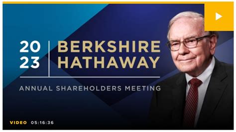 2023 Berkshire Hathaway Annual Shareholder Meeting Video, Transcript ...