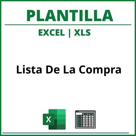 Plantilla Lista De La Compra Excel