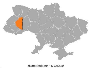 Map Ukraine Ternopil Stock Vector (Royalty Free) 425909530 | Shutterstock