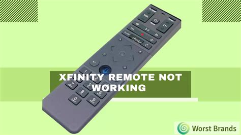 Xfinity Remote Not Working Repair Guide Worst Brands