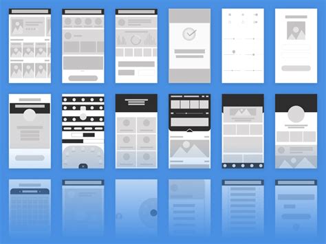 Wireframe Kit For Ios And Android Free Sketch Resource Sketch Elements